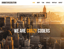 Tablet Screenshot of animatorscreation.com